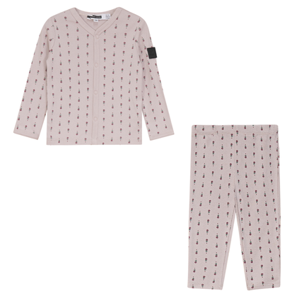 Grandpa Style Printed 2Pc Set