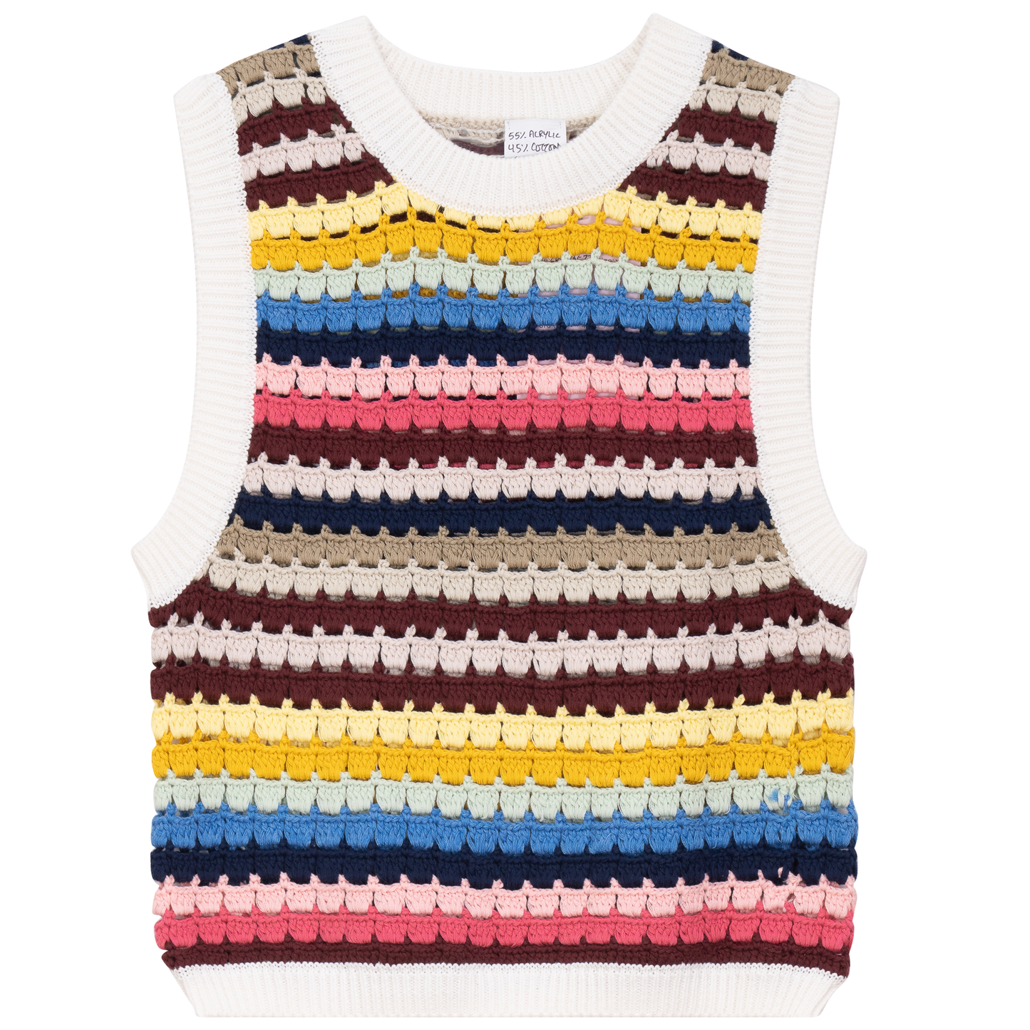 Crochet Knitted Cropped Vest