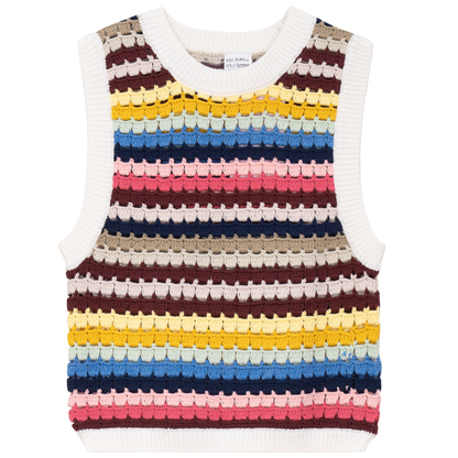 Crochet Knitted Cropped Vest