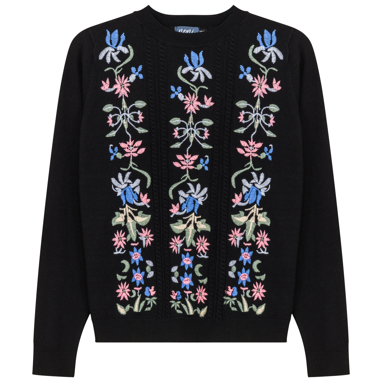 Floral Embroidered Sweater