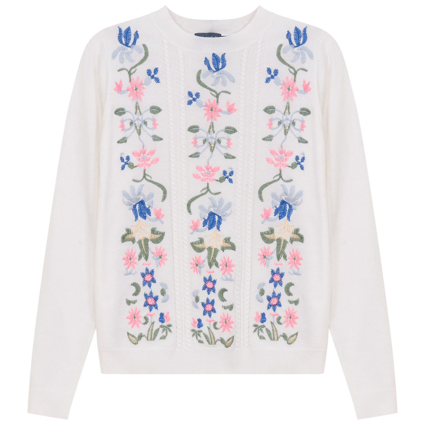 Floral Embroidered Sweater