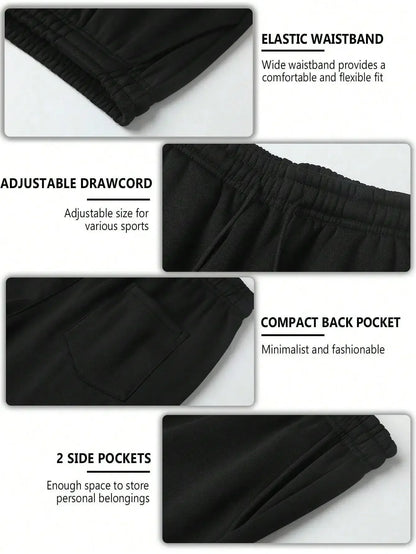 Chinese Pure Cotton Mens Black Harem Pants New Goku Print Loose Fit Autumn Casual Trousers Extra Large Size High Quality