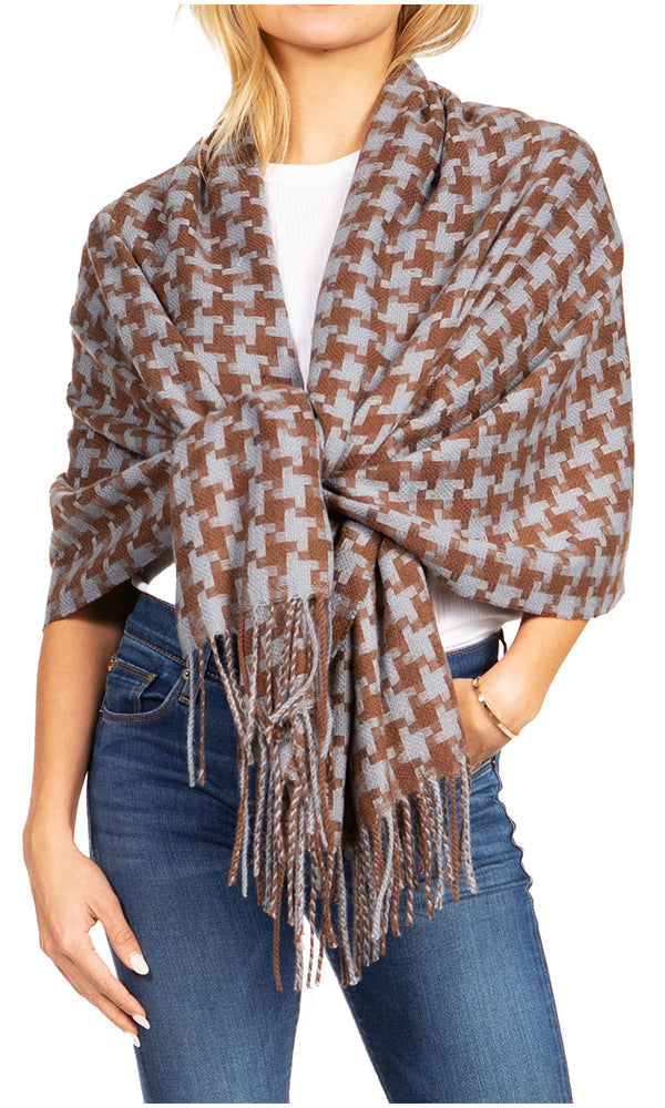 Sakkas Martinna Warm Super Soft Cashmere Feel Pashmina Shawl Wrap Scarf for Women - Weddings, Festivals, Travel & Daily Wear