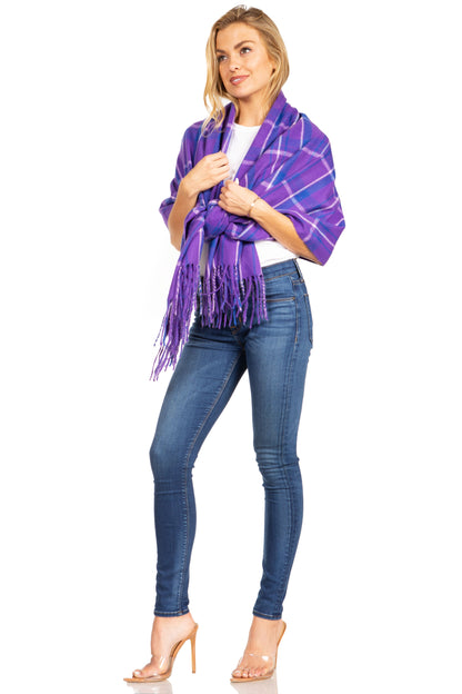 Sakkas Martinna Warm Super Soft Cashmere Feel Pashmina Shawl Wrap Scarf for Women - Weddings, Festivals, Travel & Daily Wear