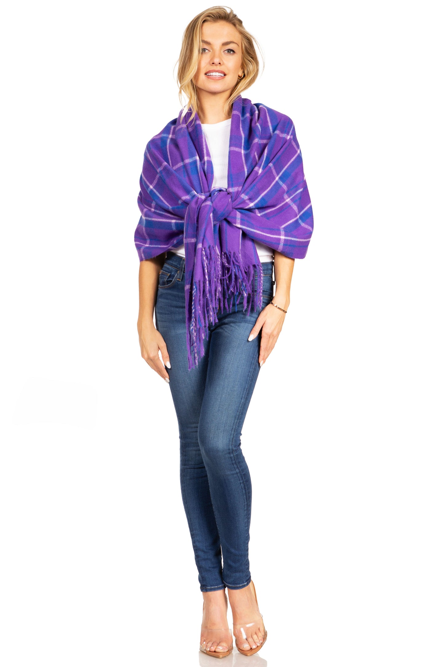 Sakkas Martinna Warm Super Soft Cashmere Feel Pashmina Shawl Wrap Scarf for Women - Weddings, Festivals, Travel & Daily Wear