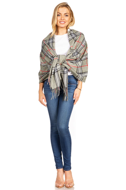 Sakkas Martinna Warm Super Soft Cashmere Feel Pashmina Shawl Wrap Scarf for Women - Weddings, Festivals, Travel & Daily Wear