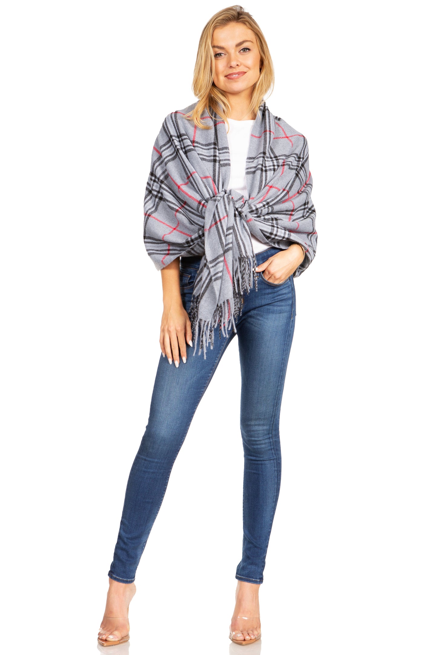 Sakkas Martinna Warm Super Soft Cashmere Feel Pashmina Shawl Wrap Scarf for Women - Weddings, Festivals, Travel & Daily Wear