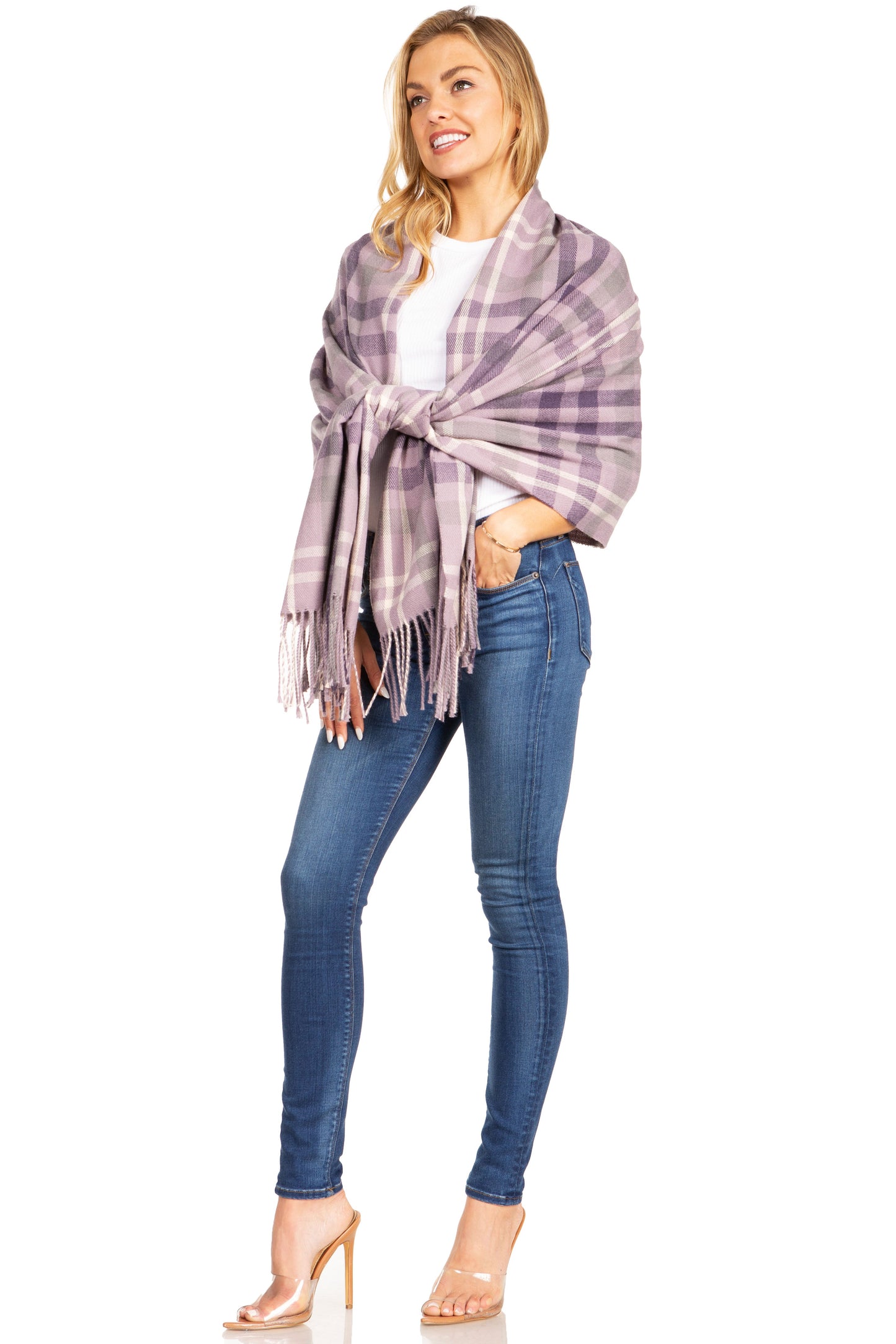 Sakkas Martinna Warm Super Soft Cashmere Feel Pashmina Shawl Wrap Scarf for Women - Weddings, Festivals, Travel & Daily Wear