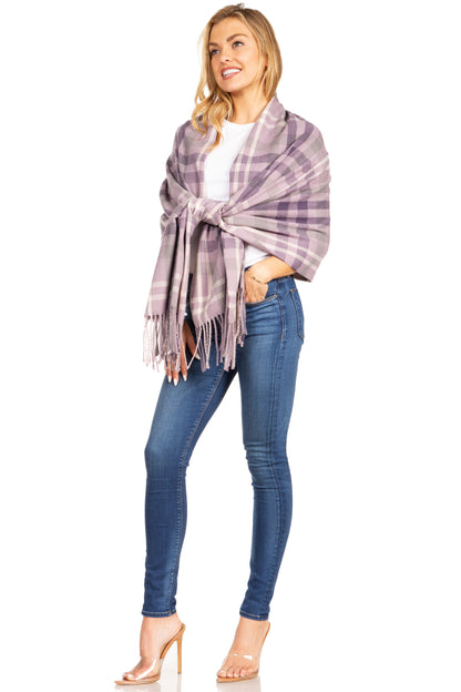 Sakkas Martinna Warm Super Soft Cashmere Feel Pashmina Shawl Wrap Scarf for Women - Weddings, Festivals, Travel & Daily Wear