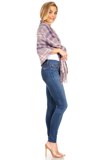 Sakkas Martinna Warm Super Soft Cashmere Feel Pashmina Shawl Wrap Scarf for Women - Weddings, Festivals, Travel & Daily Wear