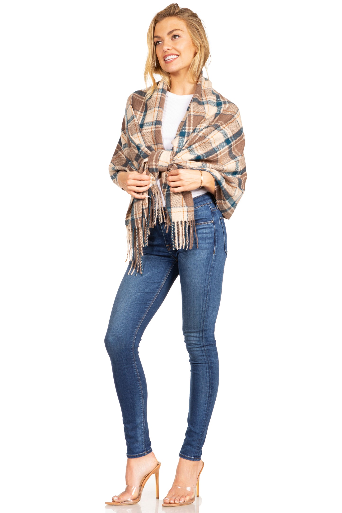 Sakkas Martinna Warm Super Soft Cashmere Feel Pashmina Shawl Wrap Scarf for Women - Weddings, Festivals, Travel & Daily Wear