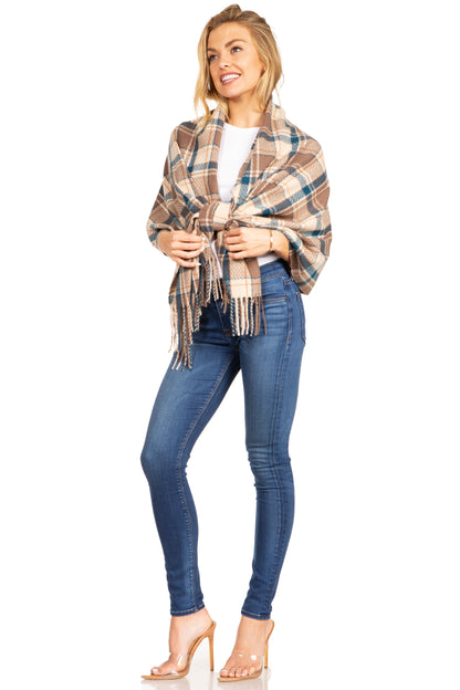 Sakkas Martinna Warm Super Soft Cashmere Feel Pashmina Shawl Wrap Scarf for Women - Weddings, Festivals, Travel & Daily Wear