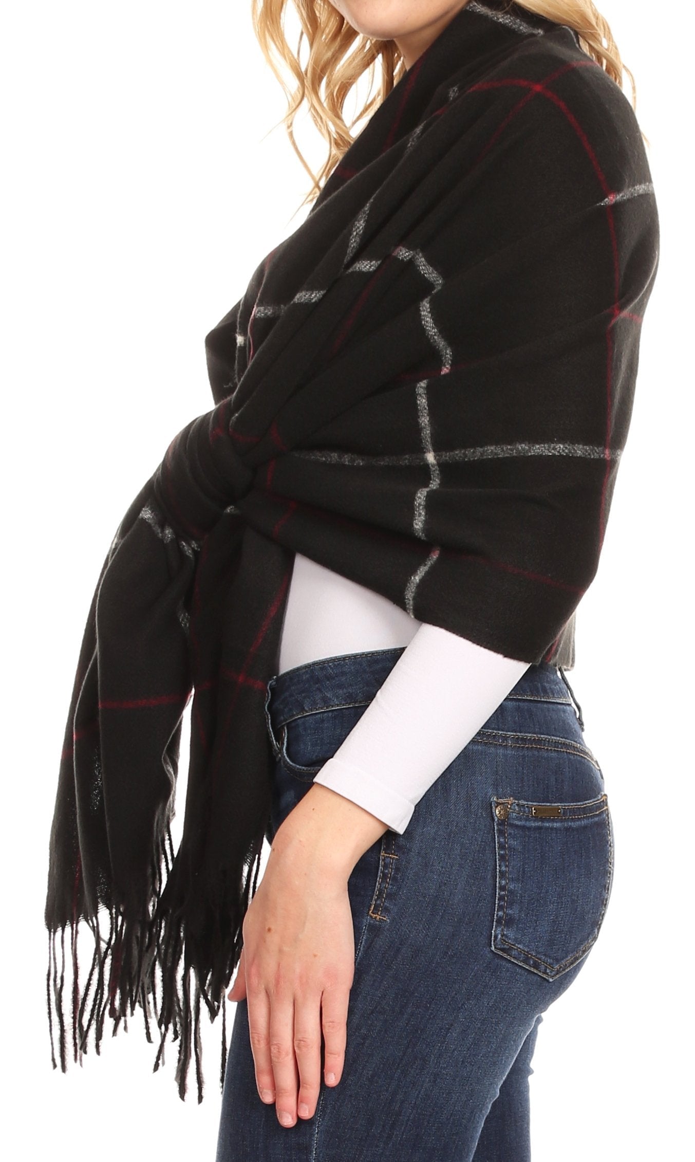Sakkas Martinna Warm Super Soft Cashmere Feel Pashmina Shawl Wrap Scarf for Women - Weddings, Festivals, Travel & Daily Wear