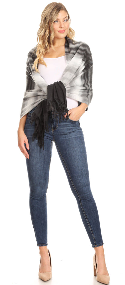 Sakkas Martinna Warm Super Soft Cashmere Feel Pashmina Shawl Wrap Scarf for Women - Weddings, Festivals, Travel & Daily Wear