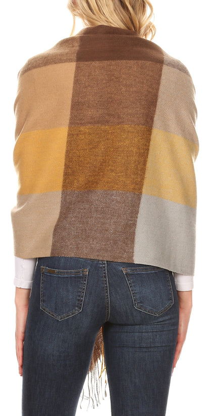Sakkas Martinna Warm Super Soft Cashmere Feel Pashmina Shawl Wrap Scarf for Women - Weddings, Festivals, Travel & Daily Wear
