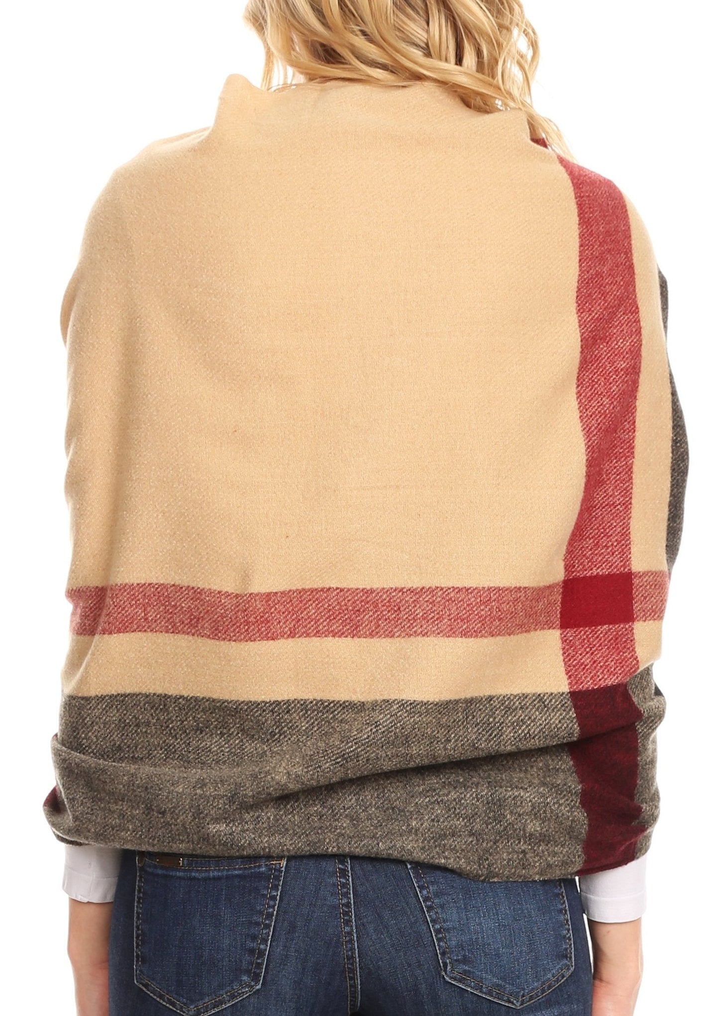 Sakkas Martinna Warm Super Soft Cashmere Feel Pashmina Shawl Wrap Scarf for Women - Weddings, Festivals, Travel & Daily Wear