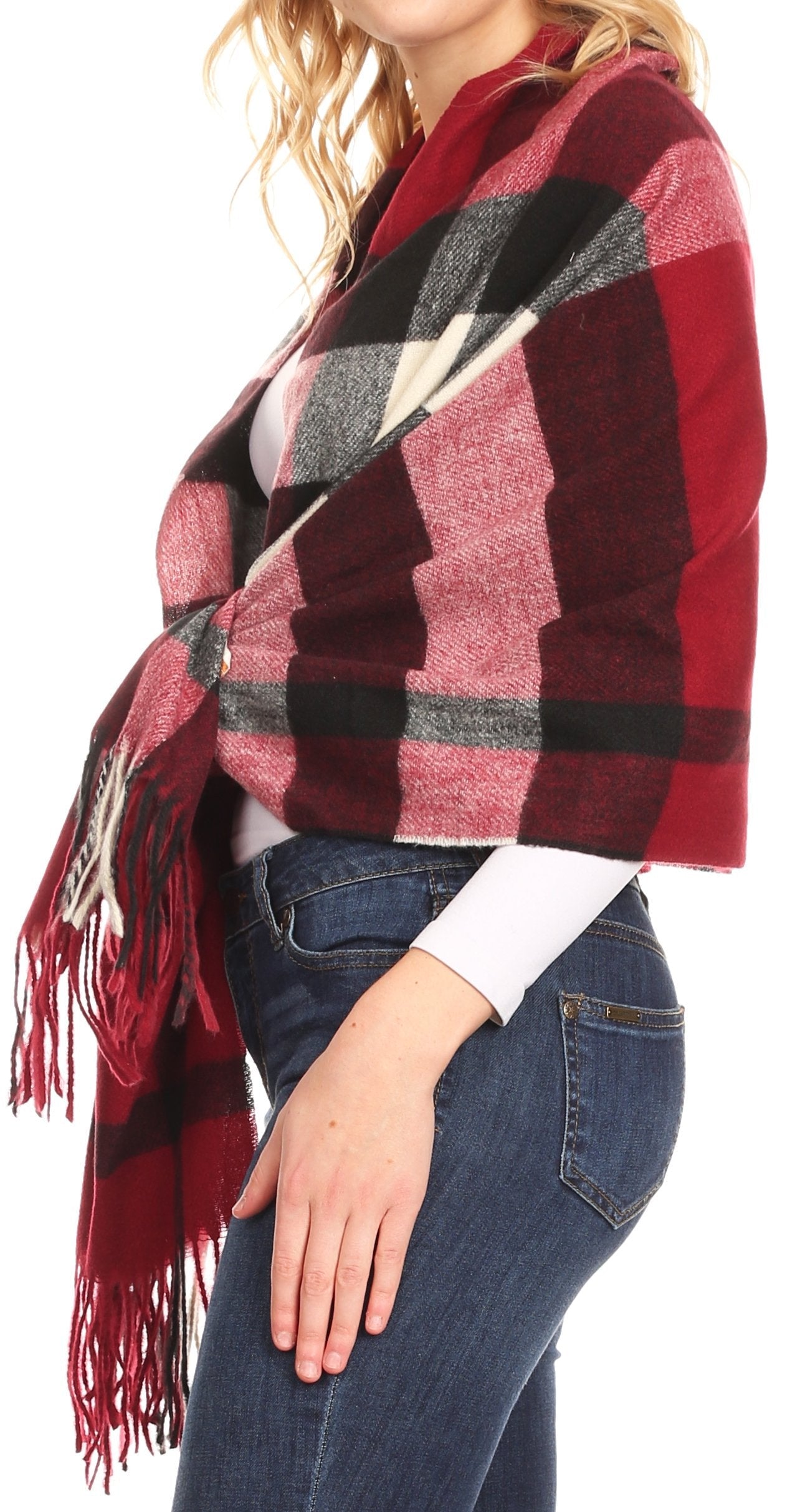 Sakkas Martinna Warm Super Soft Cashmere Feel Pashmina Shawl Wrap Scarf for Women - Weddings, Festivals, Travel & Daily Wear
