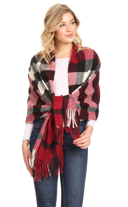 Sakkas Martinna Warm Super Soft Cashmere Feel Pashmina Shawl Wrap Scarf for Women - Weddings, Festivals, Travel & Daily Wear