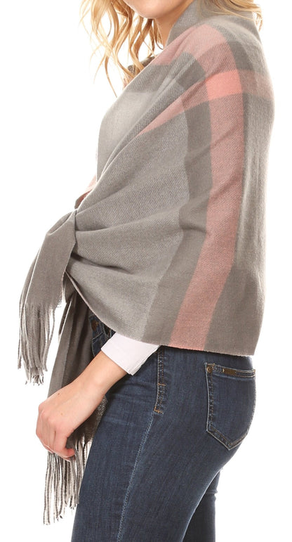 Sakkas Martinna Warm Super Soft Cashmere Feel Pashmina Shawl Wrap Scarf for Women - Weddings, Festivals, Travel & Daily Wear