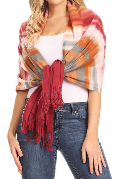 Sakkas Martinna Warm Super Soft Cashmere Feel Pashmina Shawl Wrap Scarf for Women - Weddings, Festivals, Travel & Daily Wear