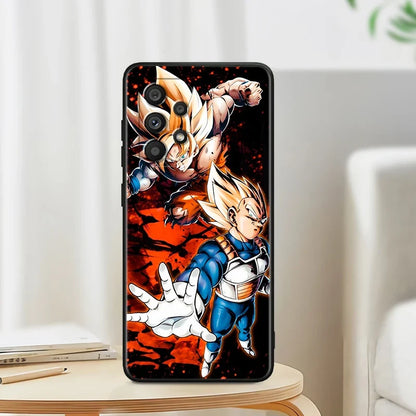 Anime Goku phone cases for Samsung A53 A52 A33 A32 A51 A71 A21S A13 A73 A50 A22 A23 A03 A72 A54 A12 5G Black Phone Case