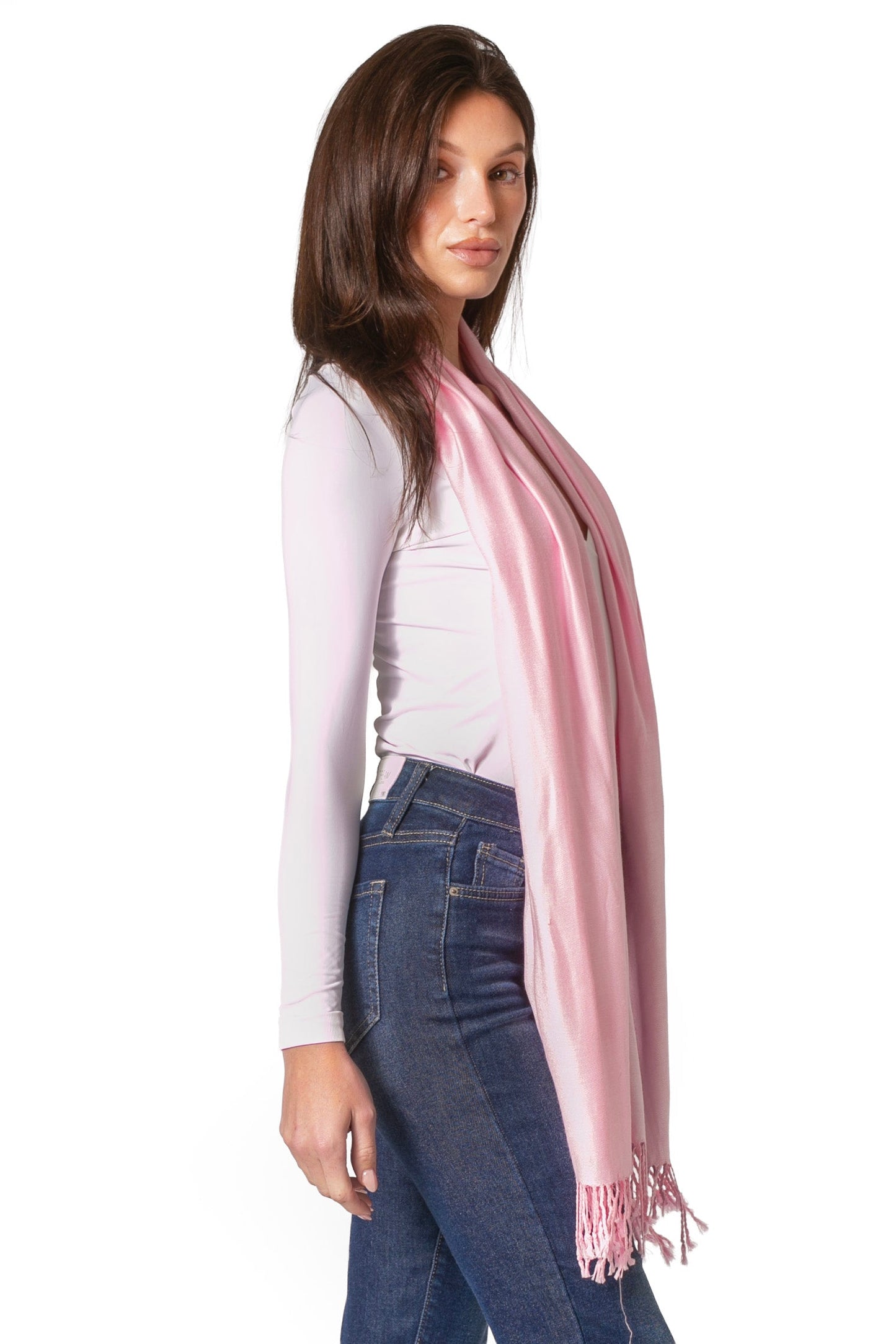 Sakkas 78" X 28" Rayon from Bamboo Soft Solid Pashmina Shawl / Wrap / Stole