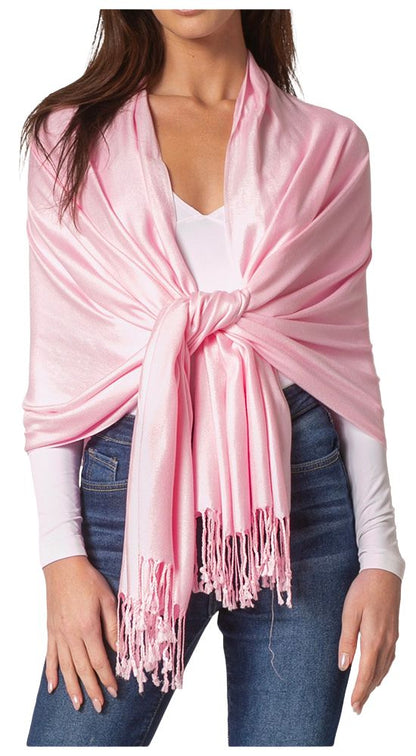 Sakkas 78" X 28" Rayon from Bamboo Soft Solid Pashmina Shawl / Wrap / Stole