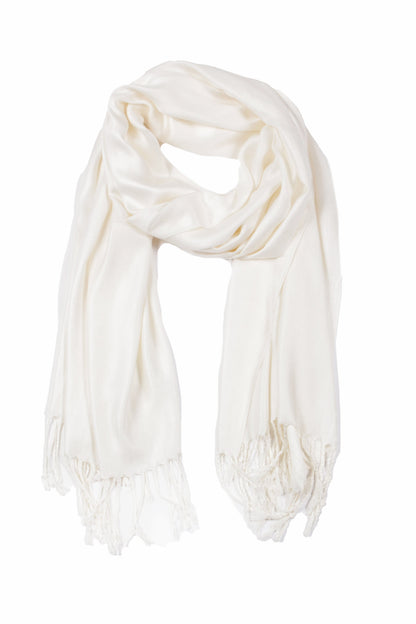 Sakkas 78" X 28" Rayon from Bamboo Soft Solid Pashmina Shawl / Wrap / Stole