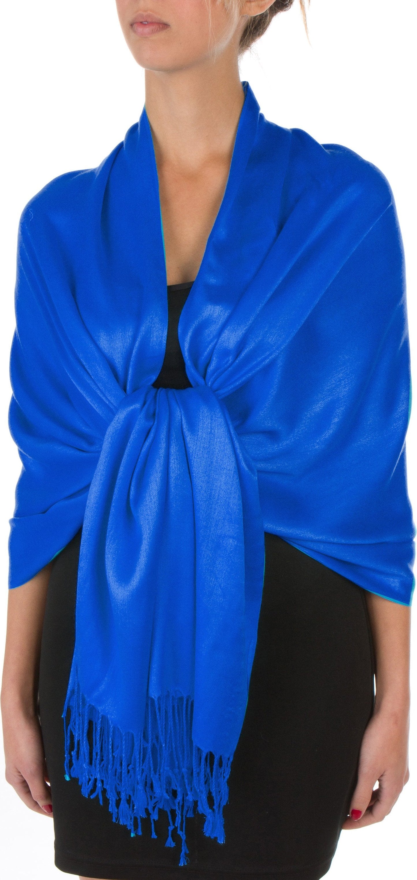 Sakkas 78" X 28" Rayon from Bamboo Soft Solid Pashmina Shawl / Wrap / Stole
