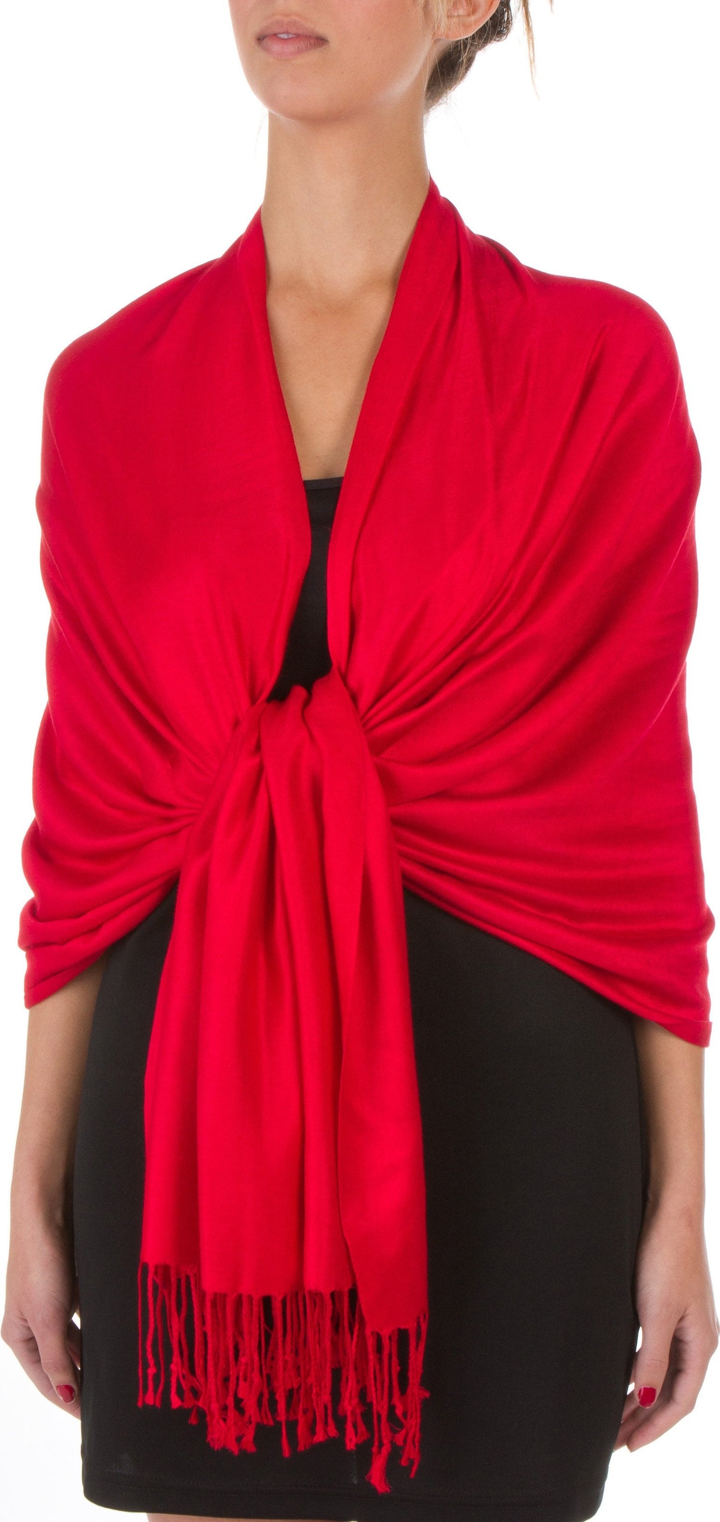 Sakkas 78" X 28" Rayon from Bamboo Soft Solid Pashmina Shawl / Wrap / Stole