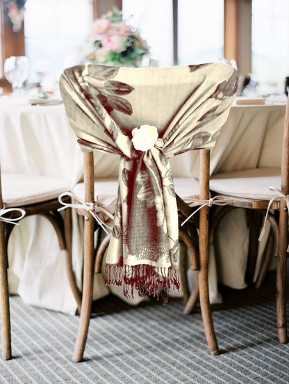 Sakkas Two Tone Rose Pashmina Scarf / Stole / Wrap