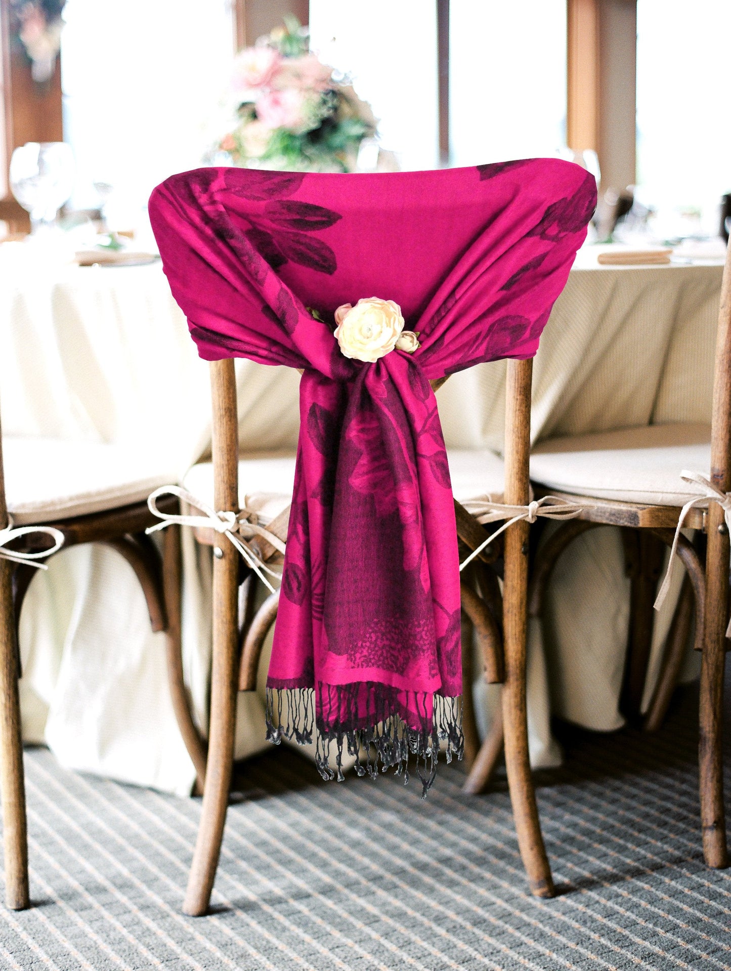 Sakkas Two Tone Rose Pashmina Scarf / Stole / Wrap