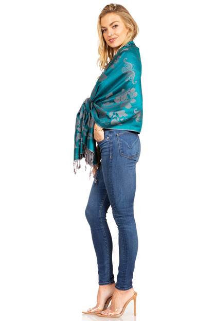 Sakkas Tawny Reversible Butterfly Pashmina/ Shawl/ Wrap/ Stole