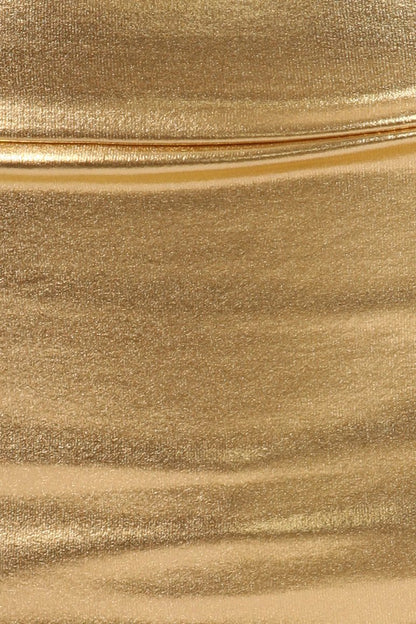 Sakkas Women's Shiny Metallic Liquid Mini Skirt