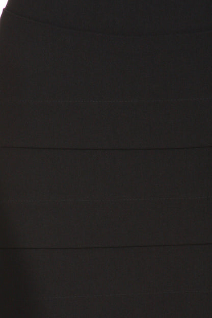 Sakkas Knee Length Tiered Sleek Stretch Skirt