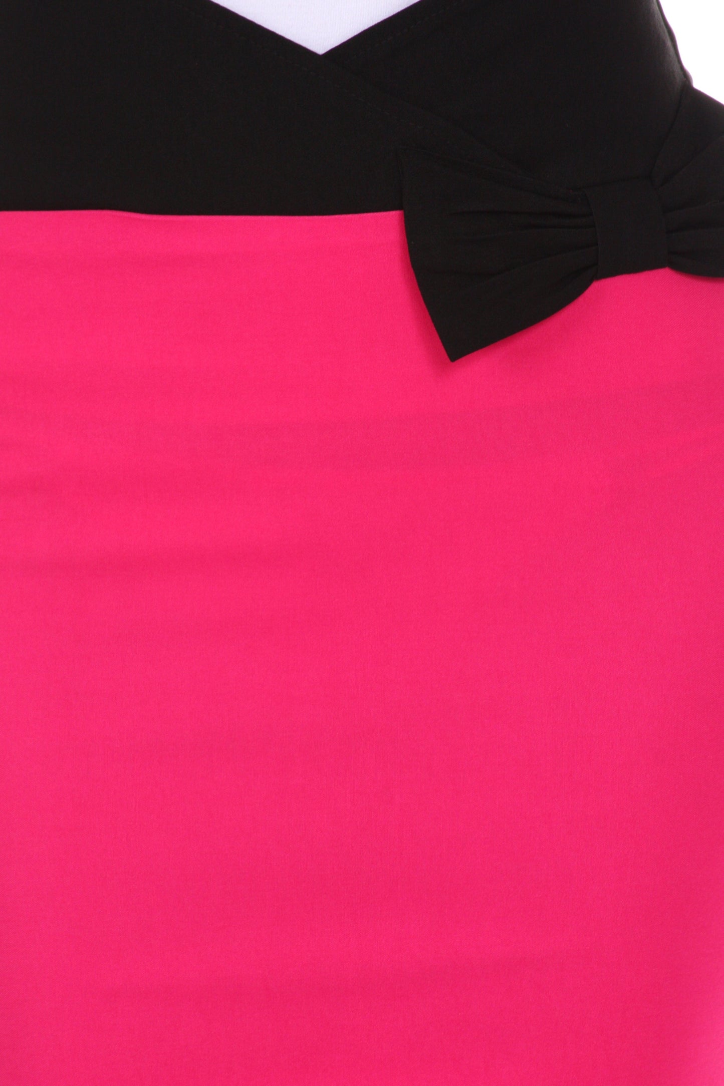 Sakkas Scallop High Waist Stretch Pencil Skirt with Bow