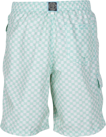 Sakkas Luca Checkered Patch Pocket Swim Trunk/Boardshort