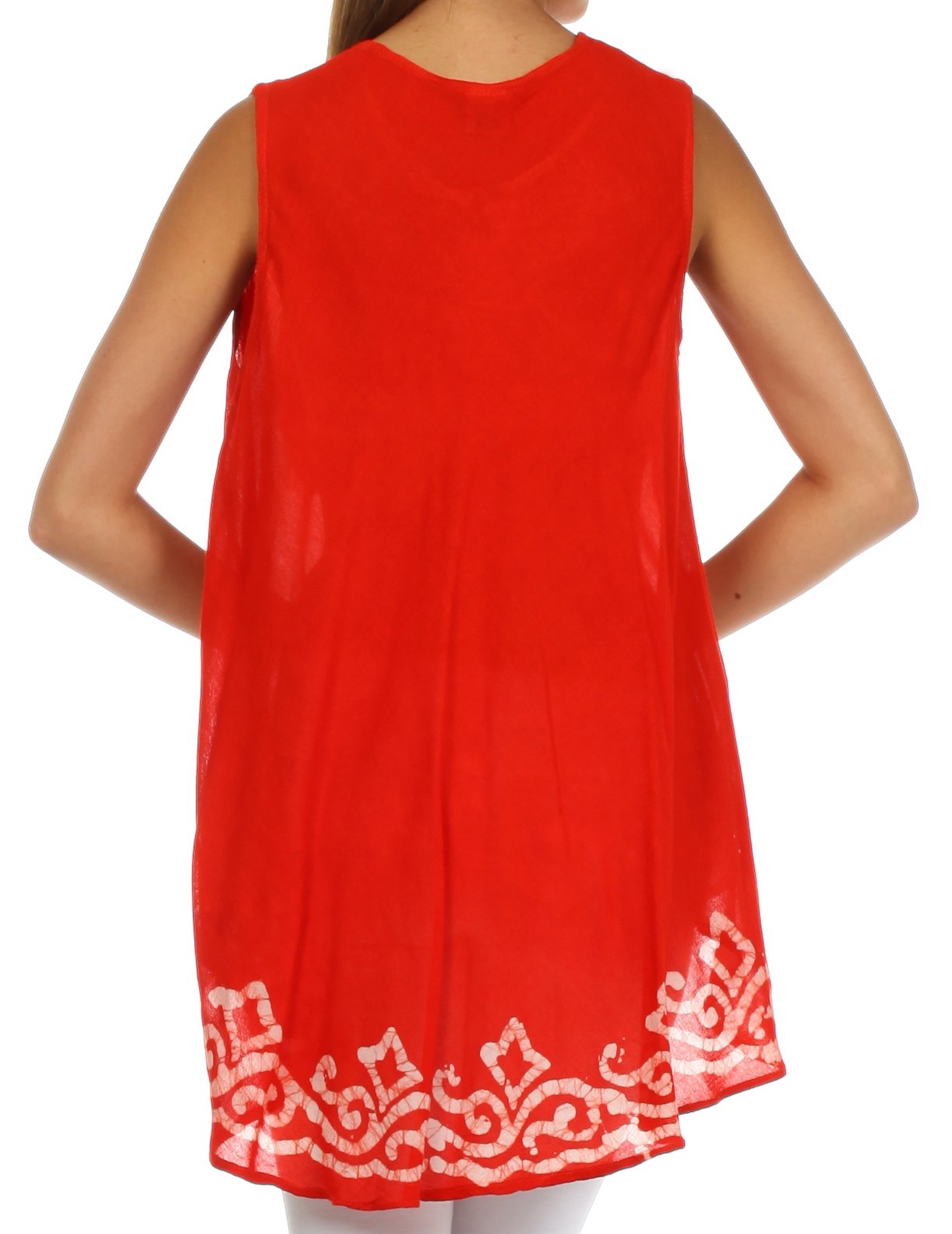 Sakkas Wild Raven Batik Hi Lo Blouse / Tunic
