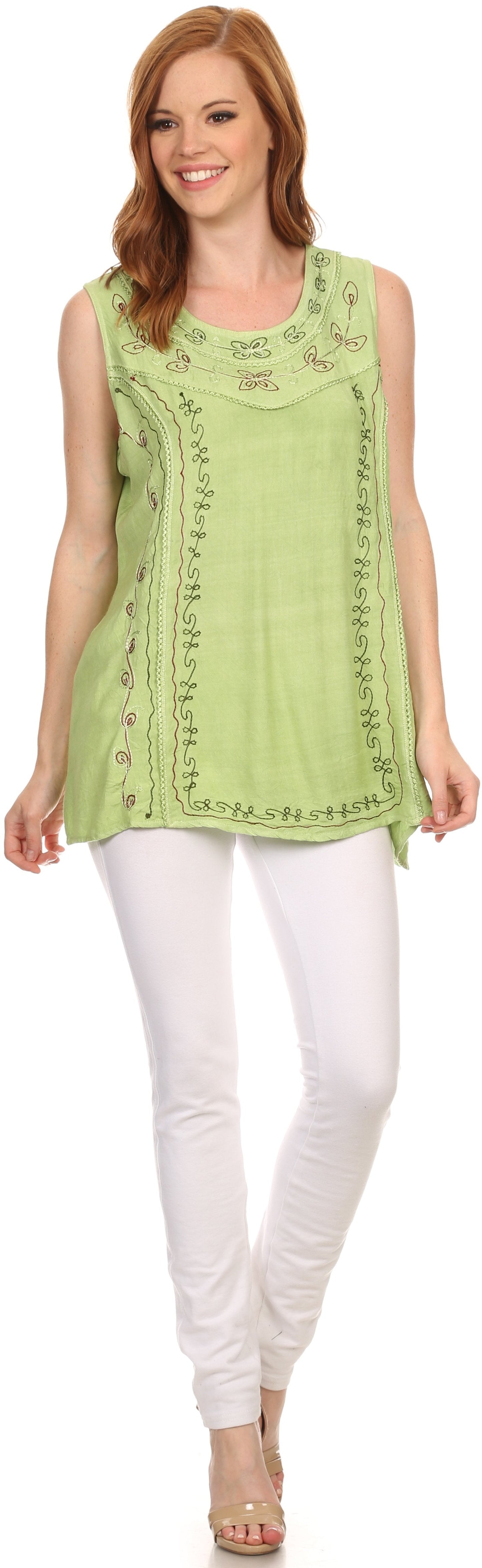 Sakkas Anika Stonewashed Rayon Blouse