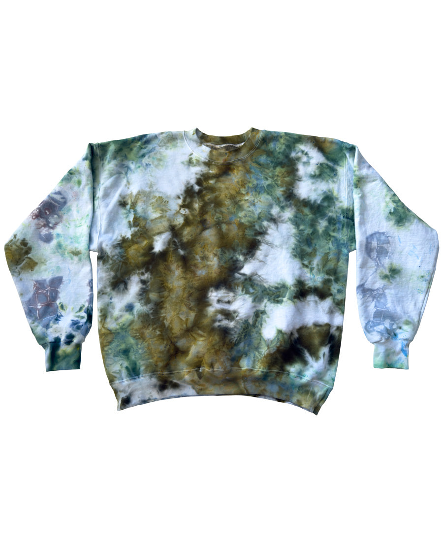Ice-Dyed 90/10 Sweatshirt – Tree Moss
