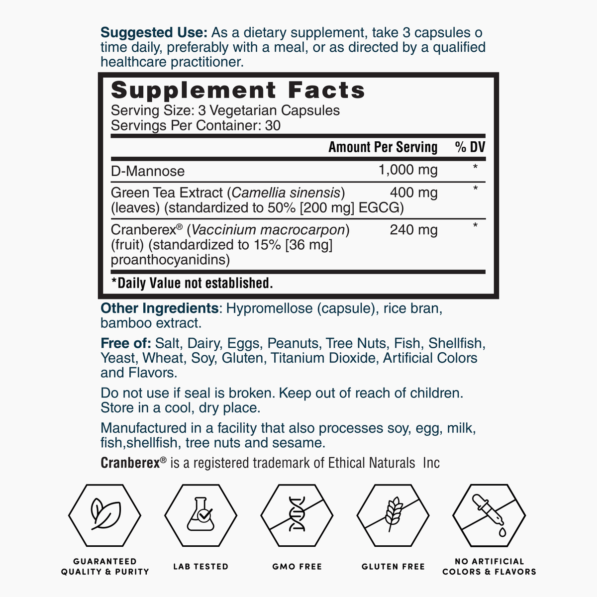 Nature's Lab Gold UrinaGuard - 90 Capsules