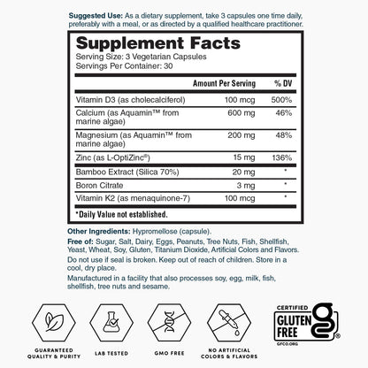 Nature's Lab Gold Vital Bones - 90 Capsules