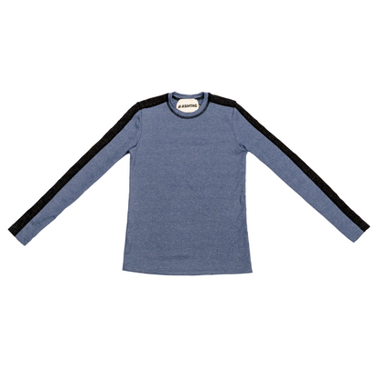Shimmer Rib Contrast  Top
