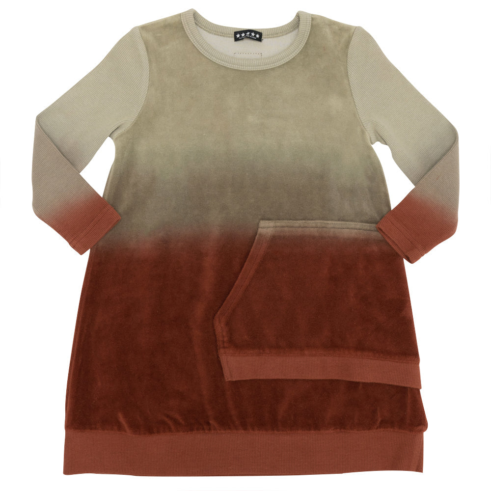 Dip Dye Velour Dress
