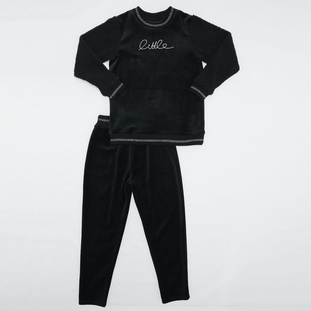 Velour And Sherpa 2pc Set