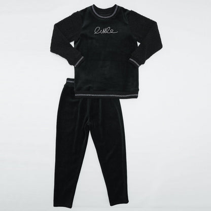 Velour And Sherpa 2pc Set