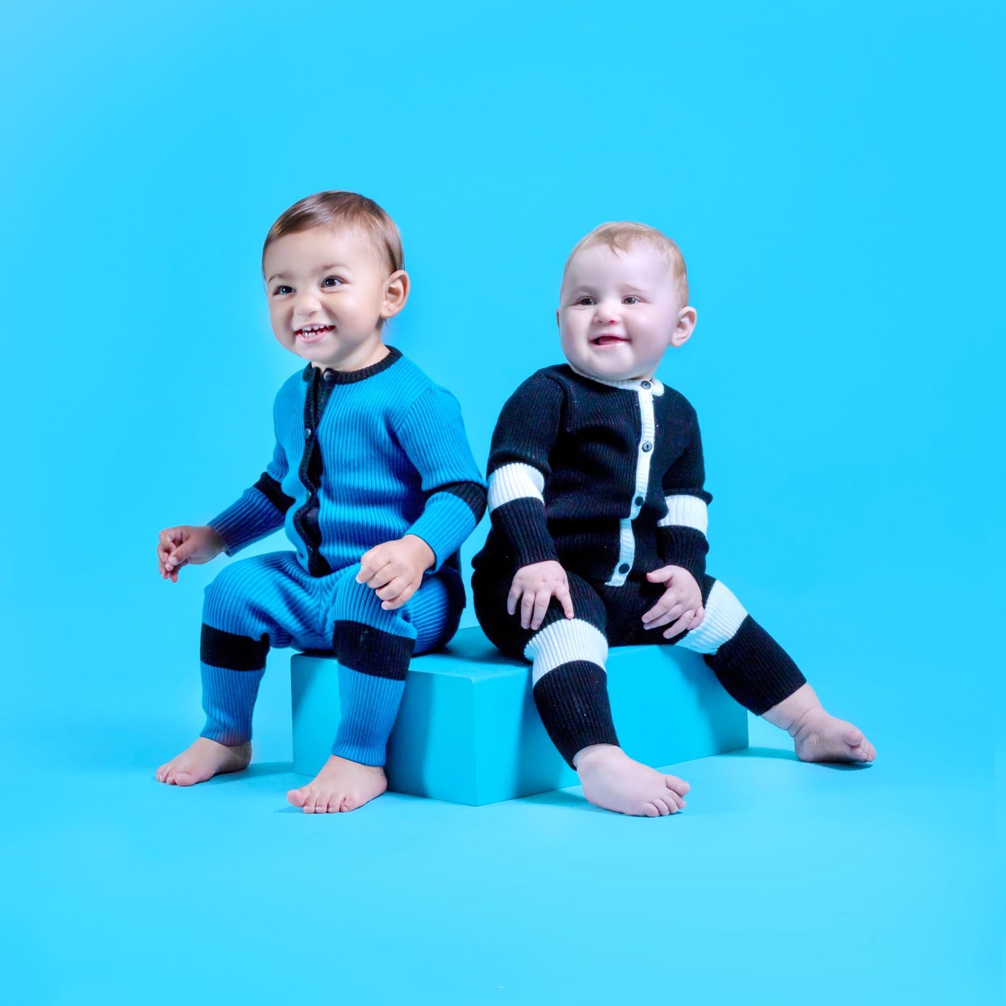2 Tone Rib Knit Set