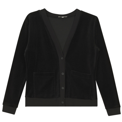 Cotton Velour Cardigan