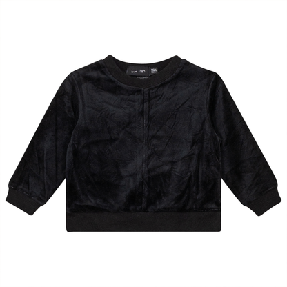 Velour And Rib Combo Uni Top