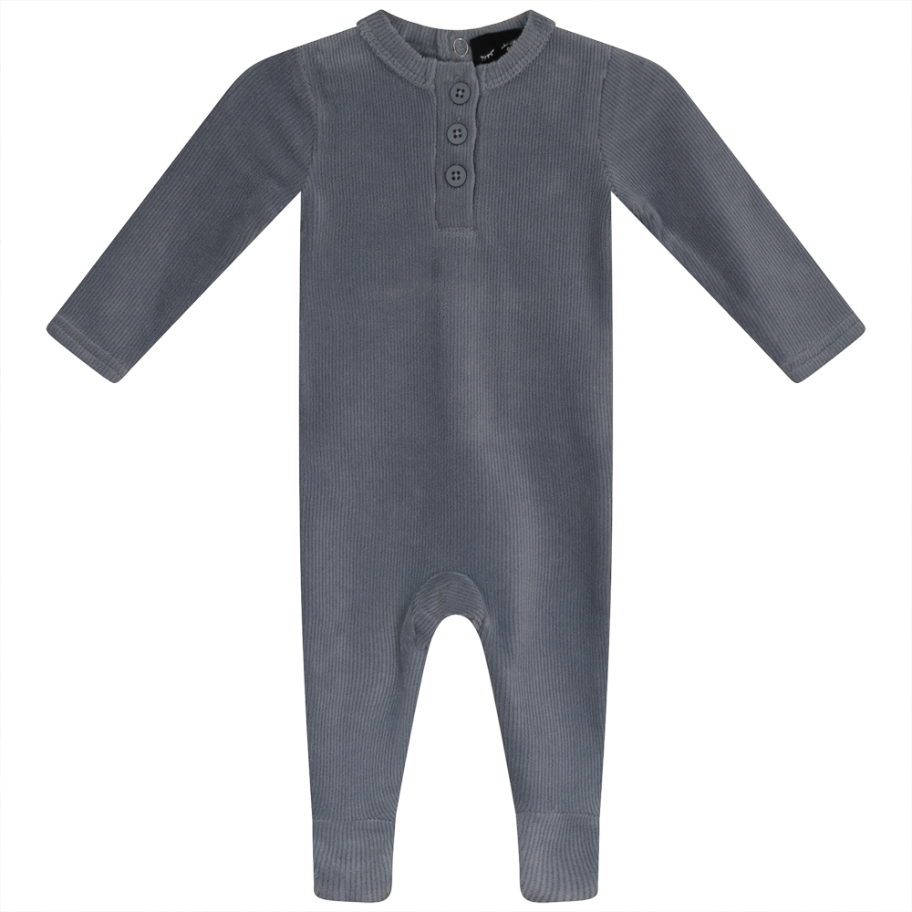 Mini Velour Rib Onesie